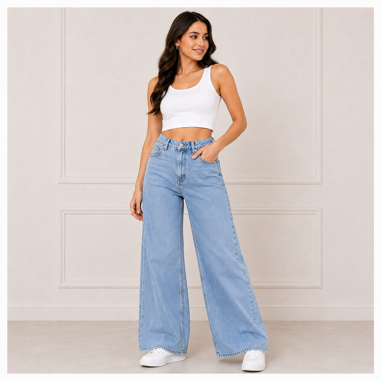 WIDE LEG JEANS