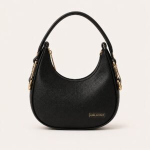 Home 14 Classic Black Hobo Shoulder Bag